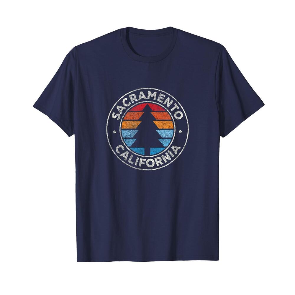 Sacramento California Ca  Graphic Retro 70S T-Shirt